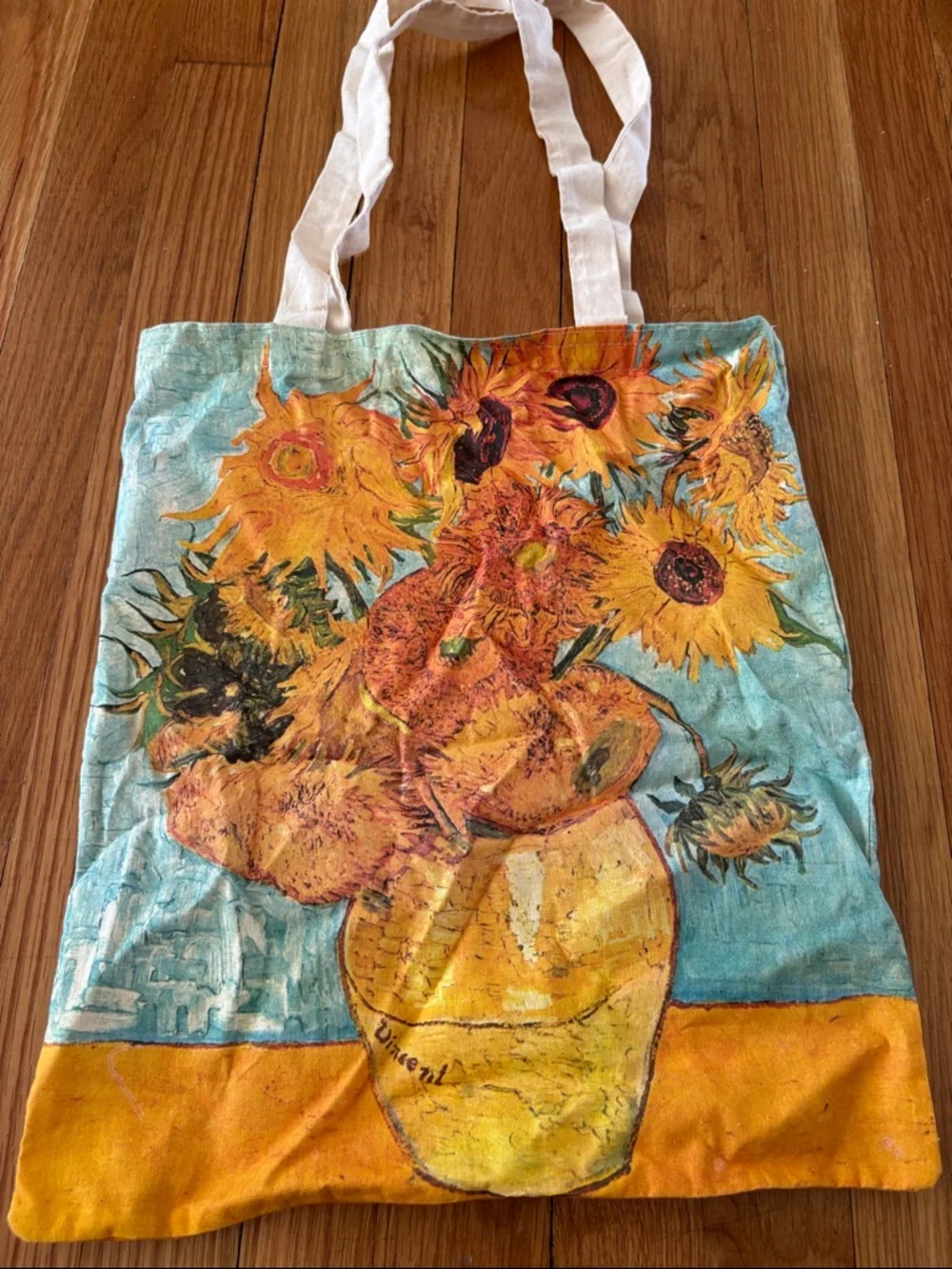 Sunflower tote bag bought in Italy